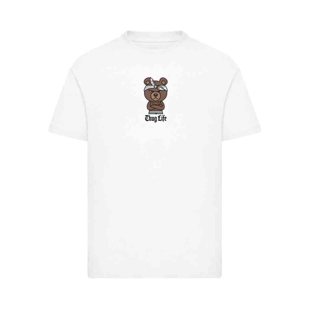Mister Tee - Kids Bandana Bear Sketch Tshirt Enfant - Blanc